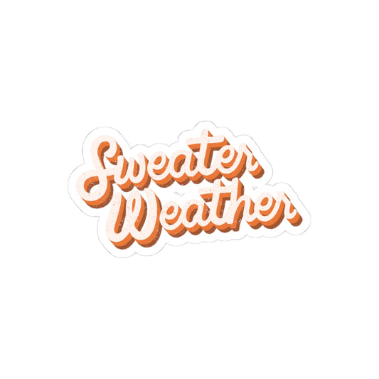 Sweater Weather Kiss-Cut Stickers