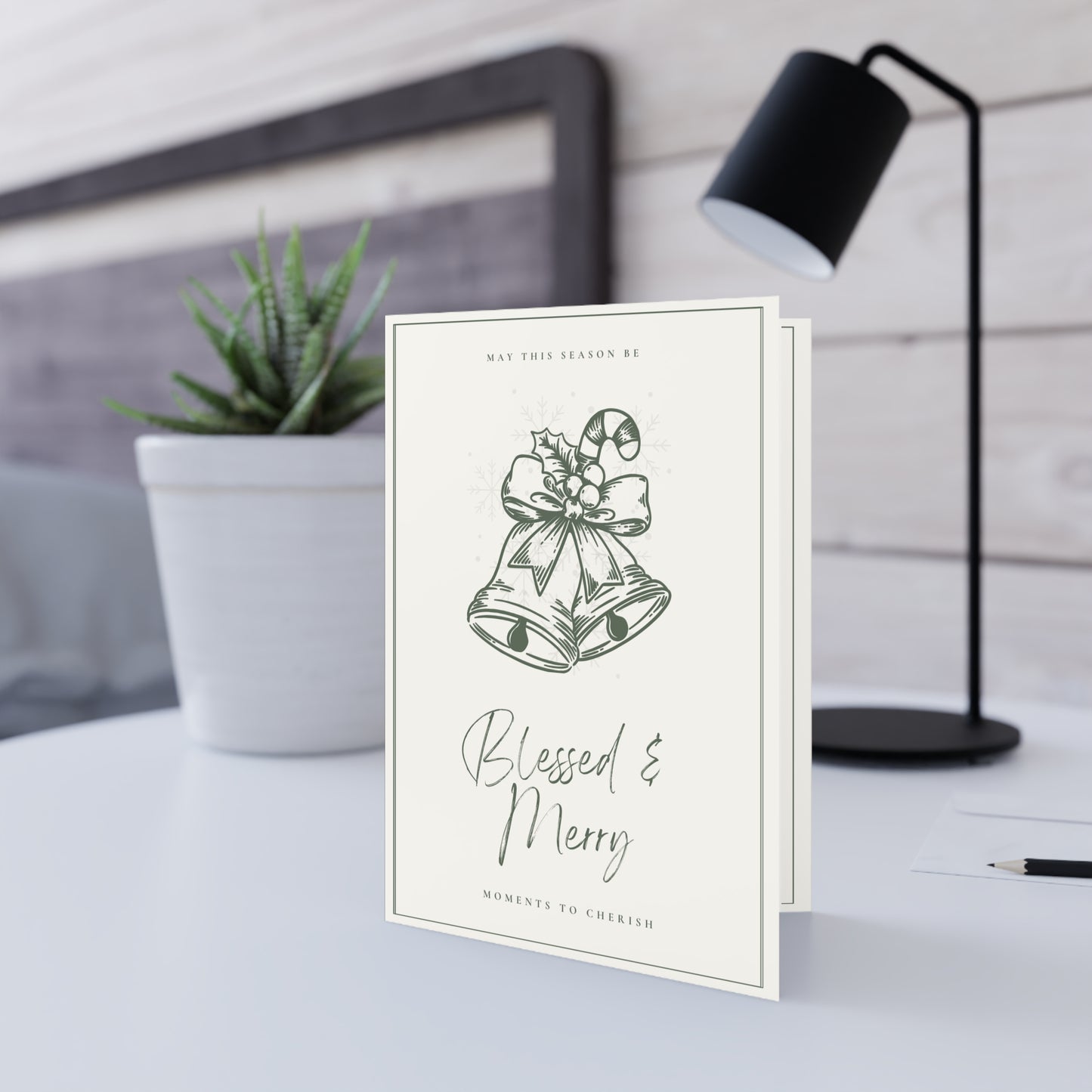 Blessed & Merry Greeting Card