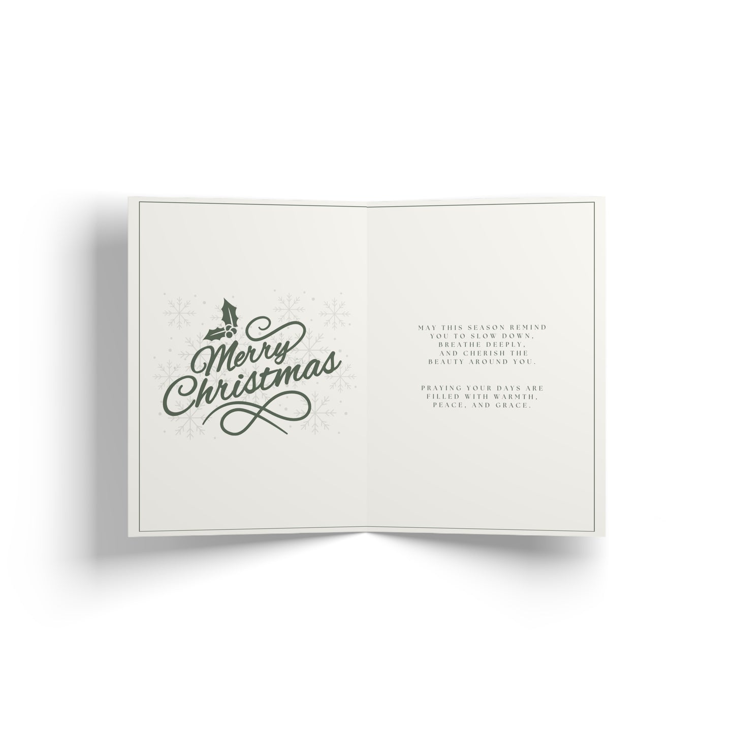 Blessed & Merry Greeting Card