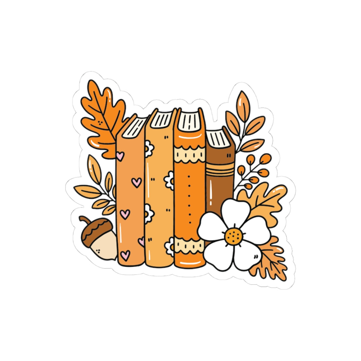Autumn Bookish Kiss-Cut Stickers