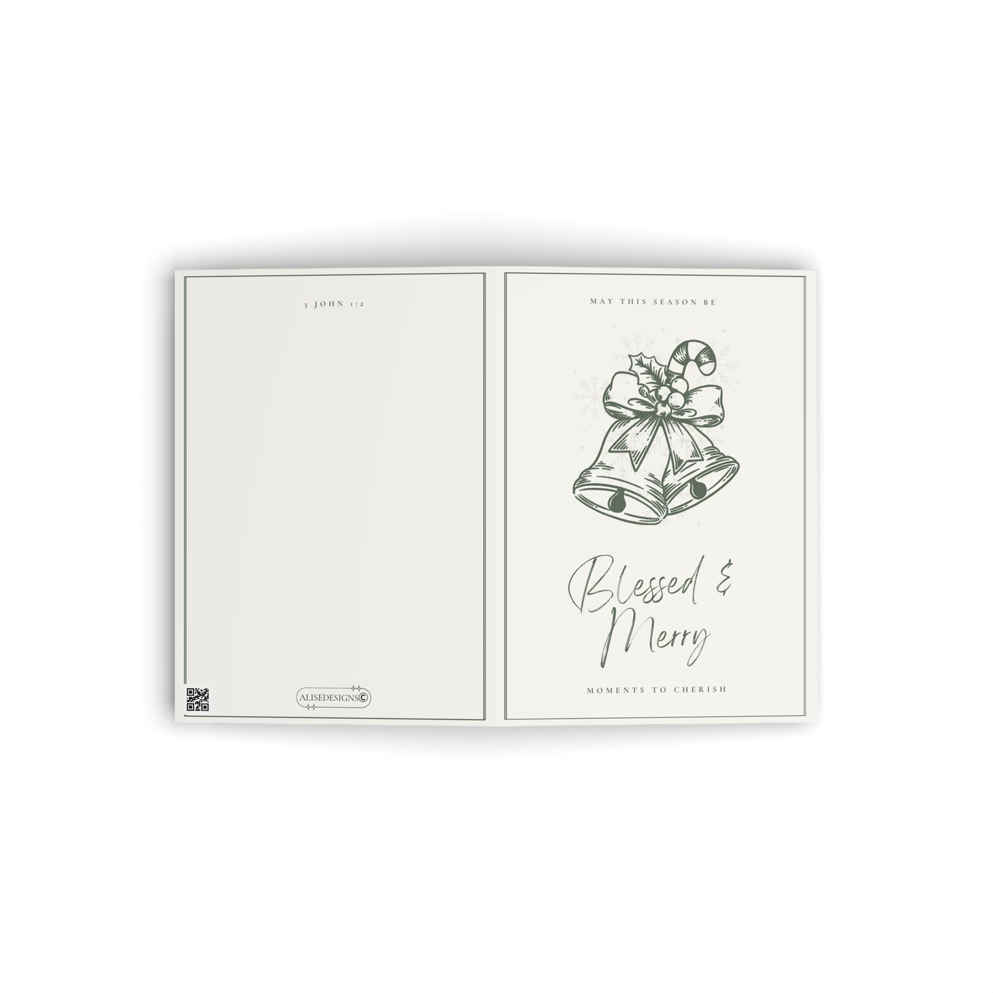 Blessed & Merry Greeting Card