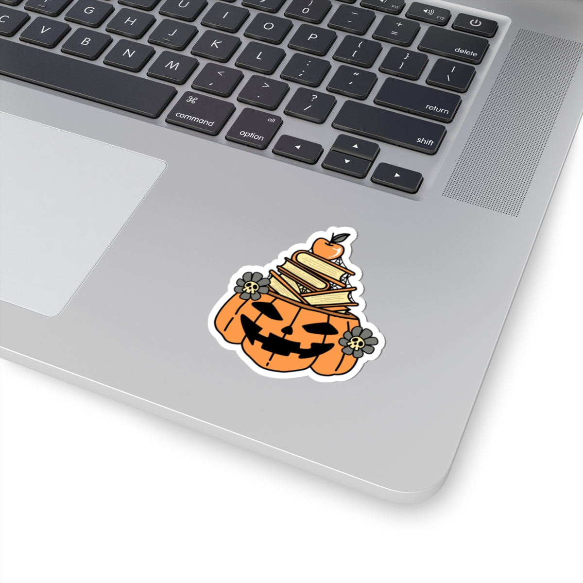 Autumn Pumpkin Book Lovers Kiss-Cut Stickers