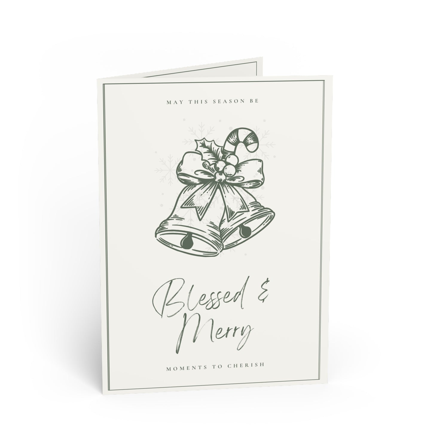 Blessed & Merry Greeting Card